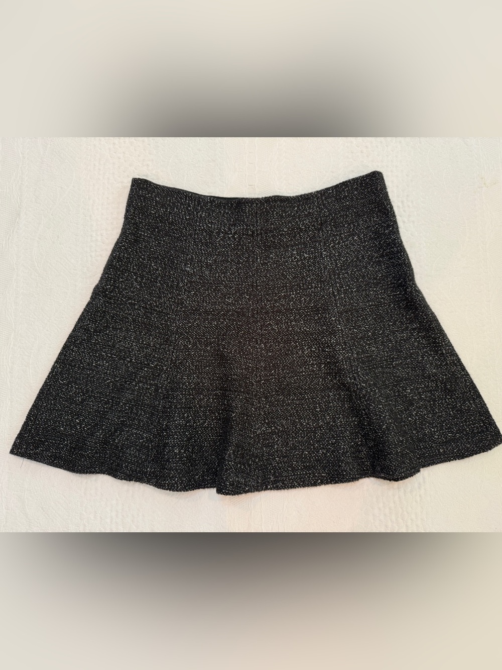 Y2K Skater Skirt Schoolgirl Academia Core Black White Medium Petite MP Loft